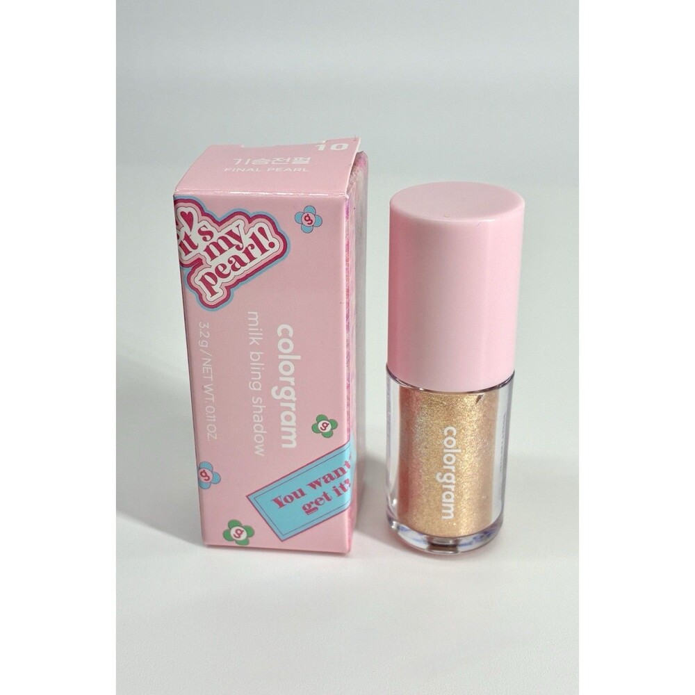 Colorgram Milk Bling Shadow #10 Final Pearl Glitter Eyeshadow NIB